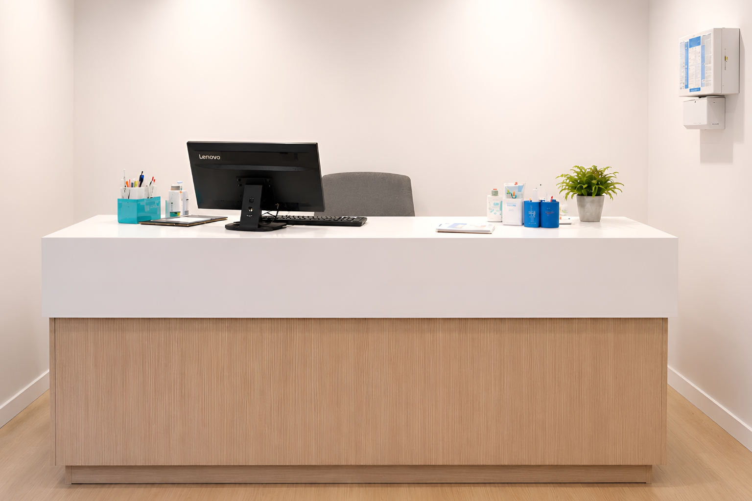 Authority Facing Desk at Amara Fetish Clinic